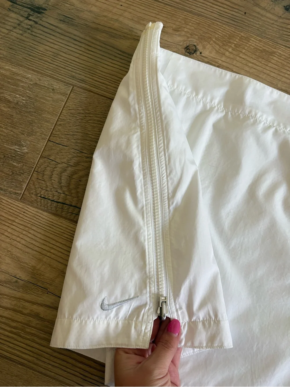 Vintage Nike White Side Zip Mini Tennis Skirt Small
